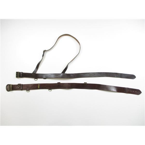 SAM BROWNE TYPE BELT LOT