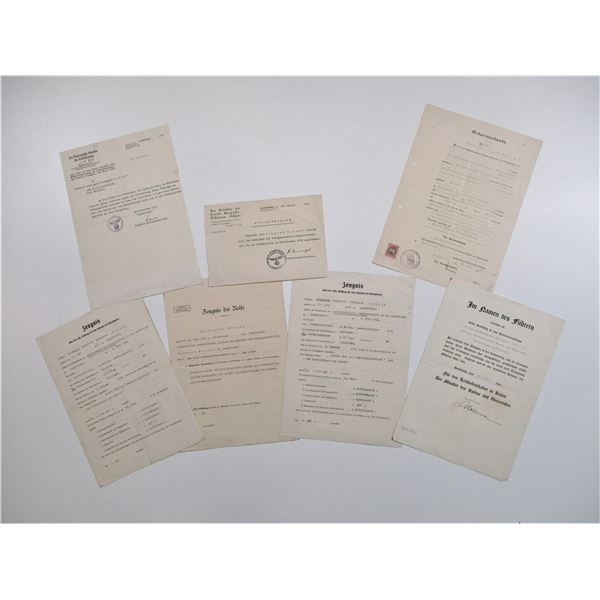 THIRD REICH DOCUMENT LOT