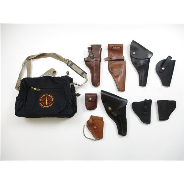 ASSORTED LEATHER HOLSTERS