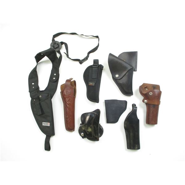 ASSORTED LEATHER HOLSTERS