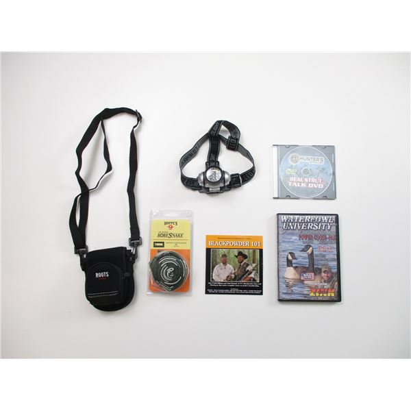 20 GAUGE BORE SNAKE, HEAD LAMP ETC