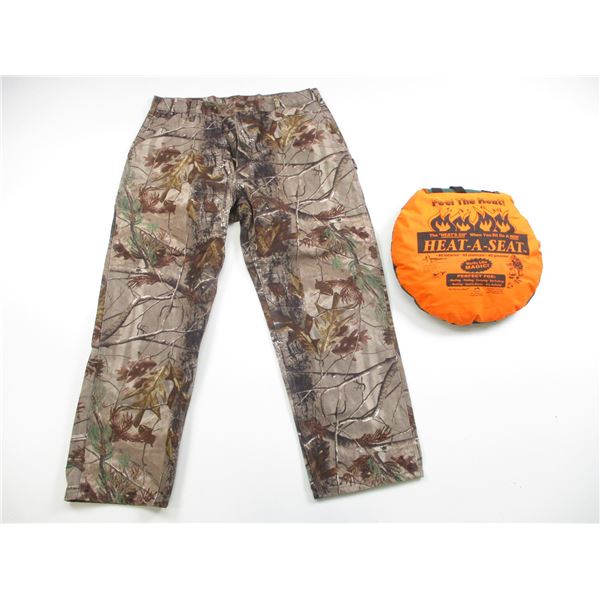 CARHARTT CAMO PANTS & HEAT -A- SEAT