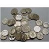 Image 1 : LOT OF 50 90% SILVER ROOSEVELT DIMES - 1964 OR EAR