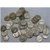 LOT OF 50 90% SILVER MERCURY DIMES - 1964 OR EARLI