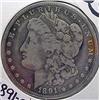 Image 1 : 1891-CC CARSON CITY MORGAN SILVER DOLLAR