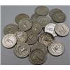 Image 2 : LOT OF 19 90% SILVER WASHINGTON QUARTERS - 1964 OR