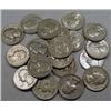 LOT OF 20 90% SILVER WASHINGTON QUARTERS - 1964 OR