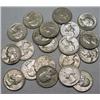 Image 1 : LOT OF 20 90% SILVER WASHINGTON QUARTERS - 1964 OR