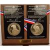 Image 1 : 1983-84 OLYMPIC SILVER DOLLAR PROOF COINS IN DISPL