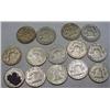 Image 2 : LOT OF 14 90% SILVER FRANKLIN HALF DOLLARS - 1964 