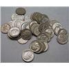 Image 1 : LOT OF 50 90% SILVER ROOSEVELT DIMES - 1964 OR EAR