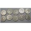 Image 2 : LOT OF 10 90% SILVER FRANKLIN HALF DOLLARS - 1964 