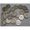 Image 1 : LOT OF 20 90% SILVER WASHINGTON QUARTERS - 1964 OR