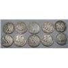 Image 2 : LOT OF 50 90% SILVER ROOSEVELT DIMES - 1964 OR EAR