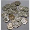 Image 1 : LOT OF 20 90% SILVER WASHINGTON QUARTERS - 1964 OR