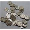 Image 1 : LOT OF 50 90% SILVER ROOSEVELT DIMES - 1964 OR EAR