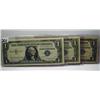 Image 1 : LOT OF 3 ONE DOLLAR SILVER CERTIFICATES - ALL BLUE