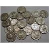 Image 1 : LOT OF 20 90% SILVER WASHINGTON QUARTERS - 1964 OR