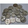 Image 1 : LOT OF 20 90% SILVER WASHINGTON QUARTERS - 1964 OR