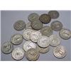 Image 2 : LOT OF 20 90% SILVER WASHINGTON QUARTERS - 1964 OR