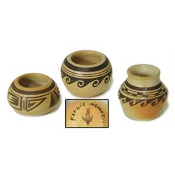 Three Miniature Hopi Pots