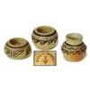 Image 1 : Three Miniature Hopi Pots