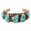 Image 1 : Navajo Turquoise and Silver Bracelet