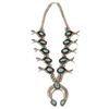 Image 1 : Navajo Turquoise & Silver Squash Blossom