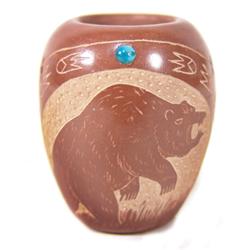 Santa Clara Pottery Seed Jar