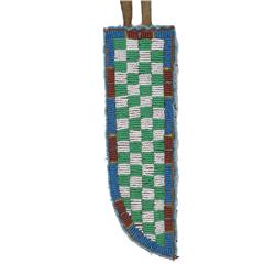 Plains Beaded Knife Sheath