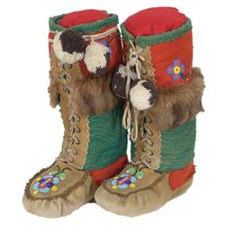 Cree Beaded Moccasins