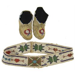 2 Woodlands Beaded Pieces