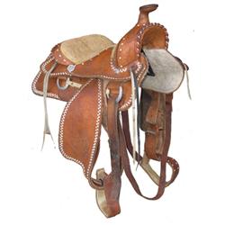 Hand Tooled Western Saddle