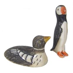 2 Eskimo Ivory Carvings