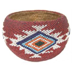 Paiute Beaded Basket