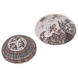 Two Acoma Seed Pots