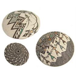 Three Acoma Seed Pots
