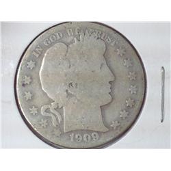 1909-O Barber Half Dollar