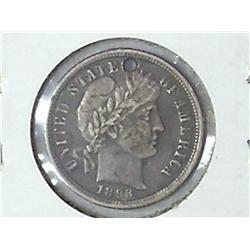 Love Token Made From 1893 Barber Dime