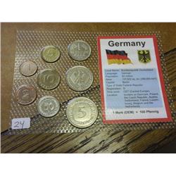 German Pre Euro Coin Set (UNC)