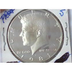 1981-S Kennedy Half Dollar (Proof)