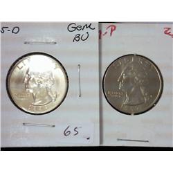 1995-D And 1997 Washington Quarters (UNC)