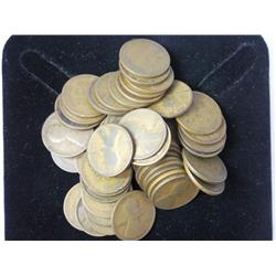 50 Assorted Lincoln Wheat Cents (All Teen's)