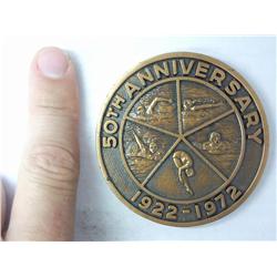 1922-1972 50th Anniversary Swimming Coaches 2 3/4"