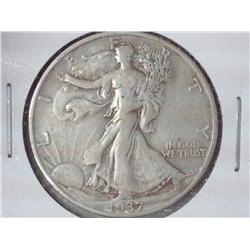 1937-S Walking Liberty Half Dollar