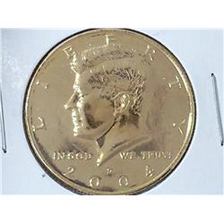 2004-D Gold Plated Kennedy Half Dollar