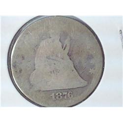1876 Seated Liberty Quarter