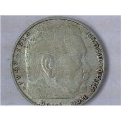 1937 German 2 Reichs Mark (With Swastika)
