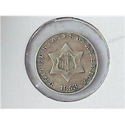 1853 Silver Three Cent Piece