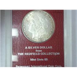 1891-S Morgan Silver Dollar MS65 Redfield Collec.